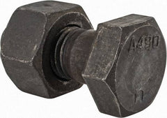 Value Collection - 7/8-9 Thread, 2-1/4" Length Under Head, Steel Hex Head Bolt - Uncoated, UNC Thread, ASTM A490 - All Tool & Supply