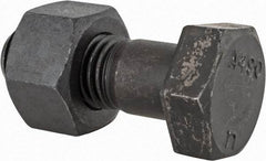 Value Collection - 7/8-9 Thread, 2-1/2" Length Under Head, Steel Hex Head Bolt - Uncoated, UNC Thread, ASTM A490 - All Tool & Supply