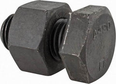 Value Collection - 1-8 Thread, 2" Length Under Head, Steel Hex Head Bolt - Uncoated, UNC Thread, ASTM A490 - All Tool & Supply