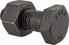 Value Collection - 1-8 Thread, 2-3/4" Length Under Head, Steel Hex Head Bolt - Uncoated, UNC Thread, ASTM A490 - All Tool & Supply