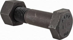 Value Collection - 1-8 Thread, 4" Length Under Head, Steel Hex Head Bolt - Uncoated, UNC Thread, ASTM A490 - All Tool & Supply