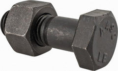 Value Collection - 1-1/8 - 7 Thread, 3-1/2" Length Under Head, Steel Hex Head Bolt - Uncoated, UNC Thread, ASTM A490 - All Tool & Supply