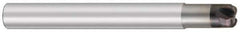 OSG - 2mm, 3 Flute, Single End, Solid Carbide, 0.5mm Corner Radius End Mill - 60mm OAL, 0.8mm LOC, Right Hand Cut, 5mm Extended Reach - All Tool & Supply