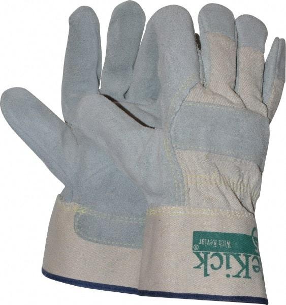 MCR Safety - Size XL Cowhide Work Gloves - Uncoated, Safety Cuff, Gray, Paired - All Tool & Supply