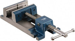 Wilton - 4-3/4" Jaw Opening Capacity x 1-1/2" Throat Depth, Horizontal Drill Press Vise - 4-1/2" Wide x 1-1/2" High Jaw, Stationary Base, Rapid Action, Steel - All Tool & Supply