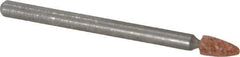 Norton - 1/8" Head Diam x 1/4" Thickness, B55, Pointed End, Aluminum Oxide Mounted Point - Medium Grade, 60 Grit, 85,900 RPM - All Tool & Supply