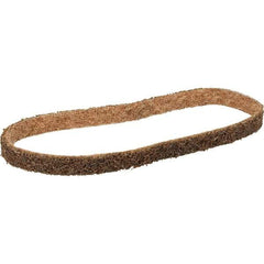 3M - 1/2" Wide x 12" OAL, Aluminum Oxide Abrasive Belt - Aluminum Oxide, Coarse, Nonwoven, Series SC-BS - All Tool & Supply