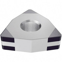 Iscar - WNGA431 TMC Grade IB55 CBN Turning Insert - Uncoated, 80° Trigon, 1/2" Inscr Circle, 3/16" Thick, 1/64" Corner Radius - All Tool & Supply