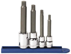 GearWrench - 4 Piece 3/8 & 1/2" Drive Metric Triple Square Bit Socket Set - 6 to 12mm Hex - All Tool & Supply