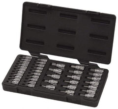 GearWrench - 39 Piece 1/4 & 3/8" Drive Inch/Metric/Torx Hex & Torx Bit Socket Set - 1/16 to 3/8" Hex - All Tool & Supply