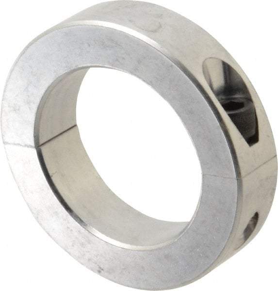 Climax Metal Products - 2-1/2" Bore, Aluminum, Two Piece Two Piece Split Shaft Collar - 3-3/4" Outside Diam, 7/8" Wide - All Tool & Supply