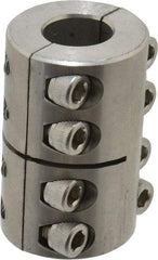 Climax Metal Products - 3/4" Inside x 1-1/2" Outside Diam, Two Piece Rigid Coupling without Keyway - 2-1/4" Long - All Tool & Supply