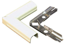 Wiremold - 3/4 Inch Long x 2 Inch Wide x 17/32 Inch High, Raceway Elbow End - 90°, Ivory, For Use with Wiremold 500 Series Raceways - All Tool & Supply