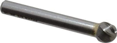 M.A. Ford - 3/8" Cut Diam, 1/4" Shank Diam, Ball Head Single Cut Burr - Carbide, Radius End, 5/16" LOC, 2-5/16" OAL - All Tool & Supply