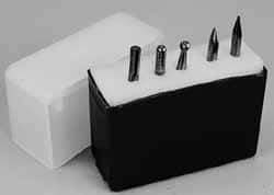 M.A. Ford - 5 Piece, 1/4" Shank Burr Set - Tungsten Carbide, Multiple Head Shape - All Tool & Supply