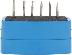 M.A. Ford - 6 Piece, 1/8" Shank Burr Set - Tungsten Carbide, Multiple Head Shape - All Tool & Supply