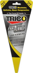 Trico - 32 oz Capacity Heavy-Grade Paper Funnel - 3/4" Tip OD, Yellow, Black, Red & White - All Tool & Supply