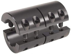 Climax Metal Products - 35mm Inside x 67mm Outside Diam, Metric Two-Piece Clamping Rigid Coupling - 95mm Long - All Tool & Supply