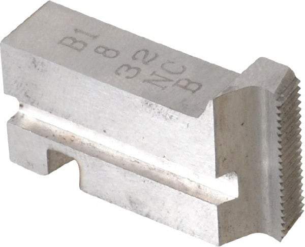 GTD - #8-32 UNC Thread, 15° Hook Angle, Projection, Right Hand High Speed Steel Chaser - Geometric 9/16 DSA Compatibility, 45° Chamfer Angle - Exact Industrial Supply