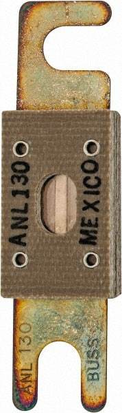 Cooper Bussmann - 130 Amp Non-Time Delay Fast-Acting Forklift & Truck Fuse - 125VAC, 80VDC, 3.18" Long x 0.75" Wide, Littelfuse CNL130, Bussman ANL-130, Ferraz Shawmut CNL130 - All Tool & Supply