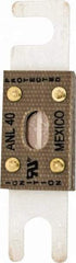 Cooper Bussmann - 40 Amp Non-Time Delay Fast-Acting Forklift & Truck Fuse - 125VAC, 80VDC, 3.18" Long x 0.75" Wide, Littelfuse CNL40, Bussman ANL-40, Ferraz Shawmut CNN40 - All Tool & Supply