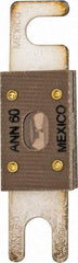 Cooper Bussmann - 60 Amp Non-Time Delay Fast-Acting Forklift & Truck Fuse - 125VAC, 80VDC, 3.18" Long x 0.75" Wide, Littelfuse CNN60, Bussman ANN-60, Ferraz Shawmut CNN60 - All Tool & Supply