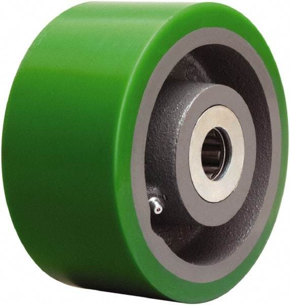 Hamilton - 6 Inch Diameter x 3 Inch Wide, Polyurethane on Cast Iron Caster Wheel - 2,200 Lb. Capacity, 3-1/4 Inch Hub Length, 1-15/16 Inch Axle Diameter, Plain Bore Bearing - All Tool & Supply