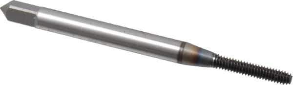 OSG - #2-56 UNC H2 Thread Limit Modified Bottoming Thread Forming Tap - Powdered Metal High Speed Steel, TiCN Finish, 1-3/4" OAL, 7/16" Thread Length, Right Hand Thread, Series EXOTAP NRT - All Tool & Supply