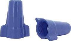 Ideal - 3, 12 to 1, 6 + 2, 8 AWG, 600 Volt, Flame Retardant, Wing Twist on Wire Connector - Blue, 221°F - All Tool & Supply