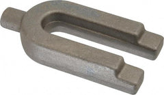 Gibraltar - 1-3/4" Wide x 3/4" High, Forged Steel, U Shaped Strap Clamp - 11/16" Stud, 3-1/2" Travel, 4" OAL, 3-1/2" Slot Length, 11/16" Slot Width - All Tool & Supply