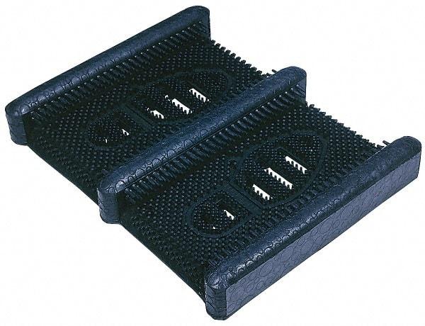 Wearwell - 15-1/4 Inch Long x 12-3/8 Inch Wide, Boot Scrape Surface, Entrance Matting - 1 Inch Thick, Outdoor, Black, Series 229 - All Tool & Supply