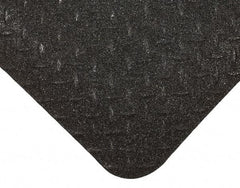 Wearwell - 3' Long x 2' Wide, Dry Environment, Anti-Fatigue Matting - Black, Vinyl with Nitrile Blend Base, Beveled on 4 Sides - All Tool & Supply