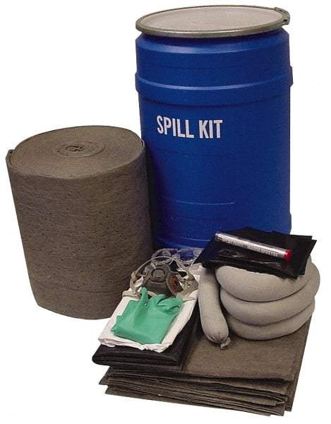 PRO-SAFE - Battery Acid Spill Kit - 30 Gal Polypropylene Drum - All Tool & Supply