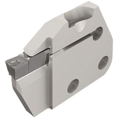 Iscar - Left Hand Cut, 4.76mm Insert Width, Cutoff & Grooving Support Blade for Indexables - 12mm Max Depth of Cut, 6mm Head Projection - All Tool & Supply