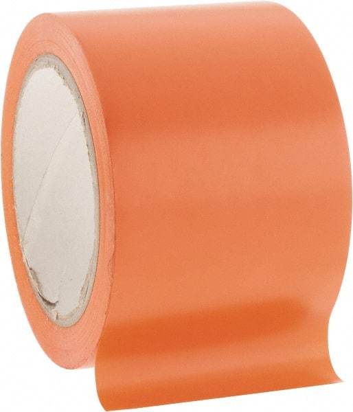 NMC - Orange Solid Color Vinyl Tape - 3" Wide x 108' Long x 0.002" Thick, General Traffic - All Tool & Supply