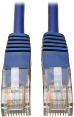 Tripp-Lite - Cat5e, 24 AWG, 8 Wires, 350 MHz, Unshielded Network & Ethernet Cable - Blue, PVC, 7' OAL - All Tool & Supply