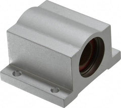 Pacific Bearing - 1/2" ID, 2" OAW x 1.688" OAL x 1-5/8" OAH Pillow Block - 975 Lb Static Cap, 1.688" Btw Mnt Hole Ctrs, 0.687" Base-to-Ctr Ht, Aluminum - All Tool & Supply