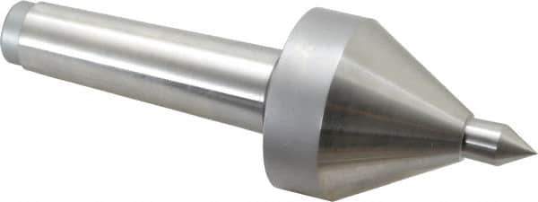 Riten - MT4 Taper Shank, 2-5/8" Head Diam 685 Lb Capacity Live Center - 4,000 Max RPM, 3-7/8" Head Length, 5/8" Point Diam, 15/16" Point Len, 685 Lb Max Workpc, 3-7/8" OAL, Pipe Nose Point - All Tool & Supply