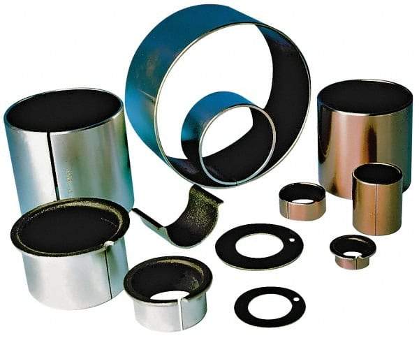 TriStar - 1-1/4" Inside x 1-13/32" Outside Diam, Steel/PTFE Sleeve Bearing - 1-3/4" OAL - All Tool & Supply