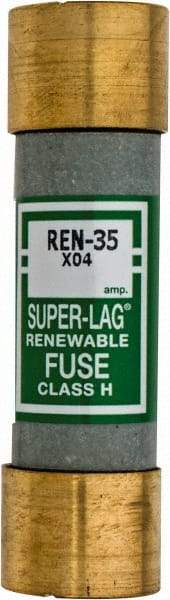 Cooper Bussmann - 250 VAC, 35 Amp, Time Delay Renewable Fuse - Fuse Holder Mount, 76.2mm OAL, 10 (RMS) kA Rating, 20.6mm Diam - All Tool & Supply