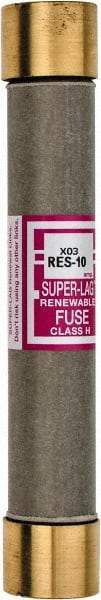 Cooper Bussmann - 600 VAC, 10 Amp, Time Delay Renewable Fuse - Fuse Holder Mount, 127mm OAL, 10 (RMS) kA Rating, 13/16" Diam - All Tool & Supply