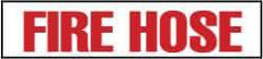 NMC - Fire Hose, Plastic Fire Sign - 12" Wide x 4" High - All Tool & Supply