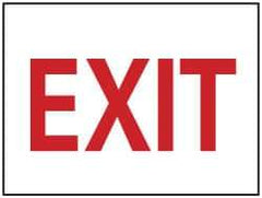 NMC - Exit, Aluminum Exit Sign - 14" Wide x 10" High - All Tool & Supply