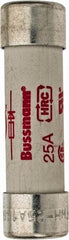 Cooper Bussmann - 500 VAC, 25 Amp, Fast-Acting Semiconductor/High Speed Fuse - 50.8mm OAL, 200 (RMS), 50 at DC kA Rating, 9/16" Diam - All Tool & Supply