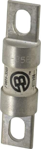 Cooper Bussmann - 500 VAC/VDC, 35 Amp, Fast-Acting Semiconductor/High Speed Fuse - Bolt-on Mount, 3-3/16" OAL, 200 (RMS Symmetrical), 50 at DC kA Rating, 13/16" Diam - All Tool & Supply