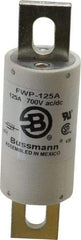 Cooper Bussmann - 700 VAC/VDC, 125 Amp, Fast-Acting Semiconductor/High Speed Fuse - Stud Mount Mount, 5-3/32" OAL, 200 (RMS), 50 at DC kA Rating, 1-1/2" Diam - All Tool & Supply