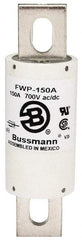 Cooper Bussmann - 700 VAC/VDC, 150 Amp, Fast-Acting Semiconductor/High Speed Fuse - Stud Mount Mount, 5-3/32" OAL, 200 (RMS), 50 at DC kA Rating, 1-1/2" Diam - All Tool & Supply