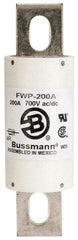 Cooper Bussmann - 700 VAC/VDC, 200 Amp, Fast-Acting Semiconductor/High Speed Fuse - Stud Mount Mount, 5-3/32" OAL, 200 (RMS), 50 at DC kA Rating, 1-1/2" Diam - All Tool & Supply