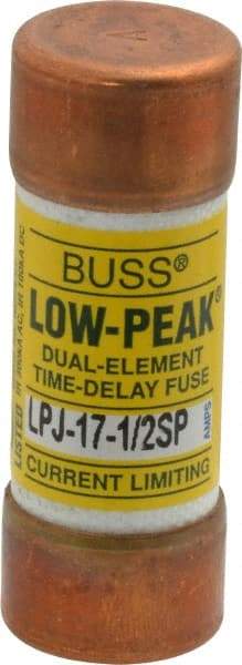 Cooper Bussmann - 300 VDC, 600 VAC, 17.5 Amp, Time Delay General Purpose Fuse - Fuse Holder Mount, 2-1/4" OAL, 100 at DC, 300 at AC (RMS) kA Rating, 13/16" Diam - All Tool & Supply