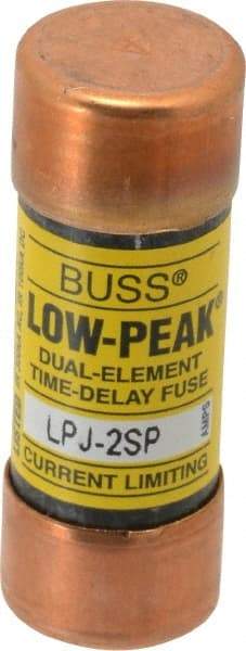 Cooper Bussmann - 300 VDC, 600 VAC, 2 Amp, Time Delay General Purpose Fuse - Fuse Holder Mount, 2-1/4" OAL, 100 at DC, 300 at AC (RMS) kA Rating, 13/16" Diam - All Tool & Supply